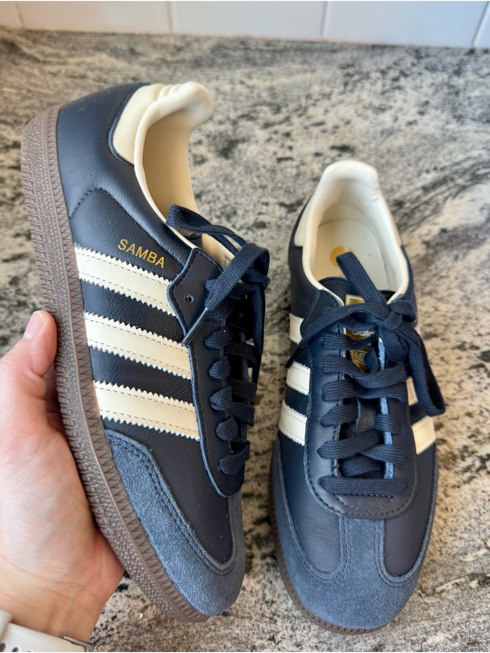 adidas Samba OG Night Navy. Men’s 7 = W 8.5. New in box.